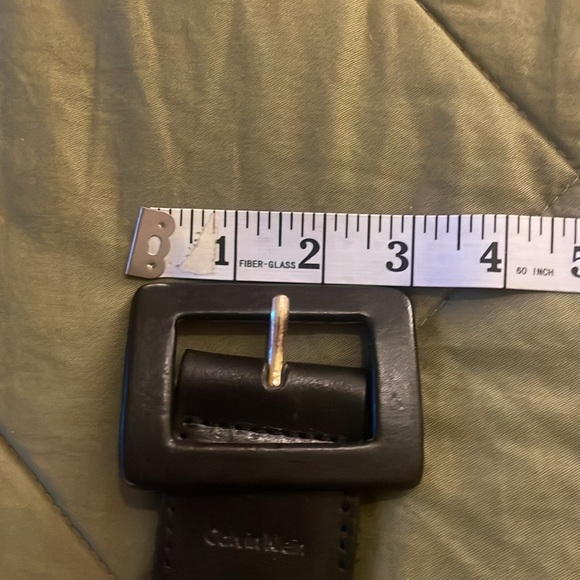 Calvin Klein FUR Vintage black pony hair wide belt size Large - Picture 10 of 13